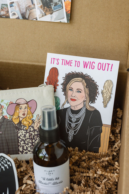 “It’s Time to Wig Out” Card by The Found Boon Mail